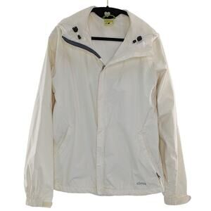 Koppen Spring White Jacket Windbreaker Coat Size Medium